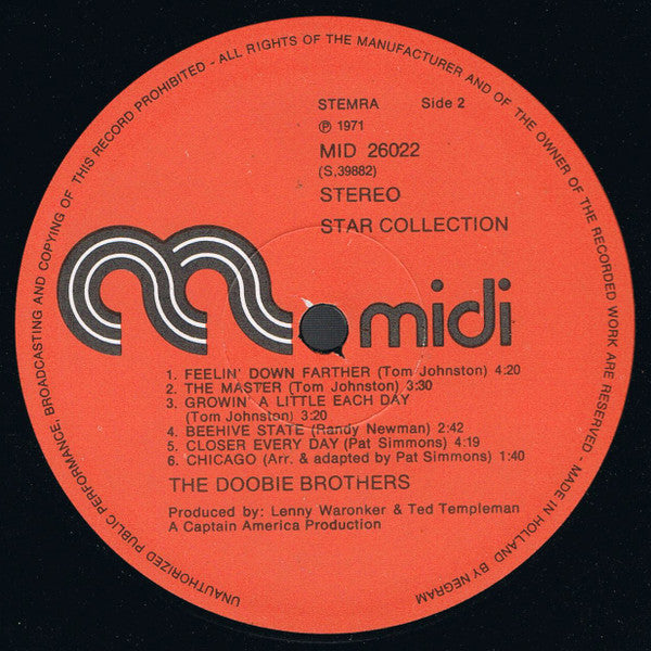 The Doobie Brothers : Star Collection (LP, Album, RE)