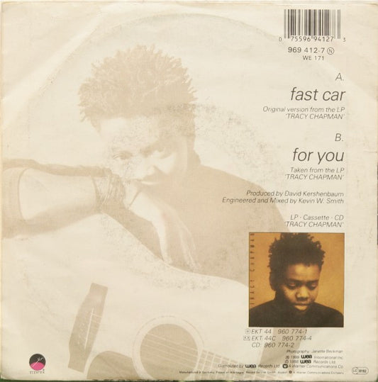 Tracy Chapman : Fast Car (7", Single, Big)
