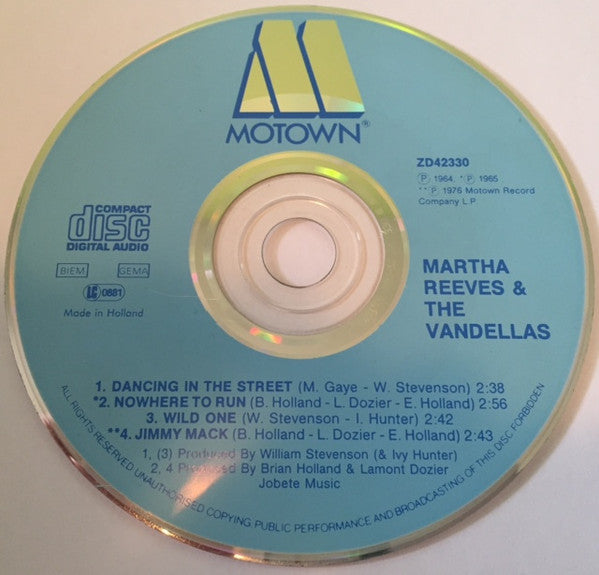 Martha Reeves & The Vandellas : Dancing In The Street (CD, Maxi)