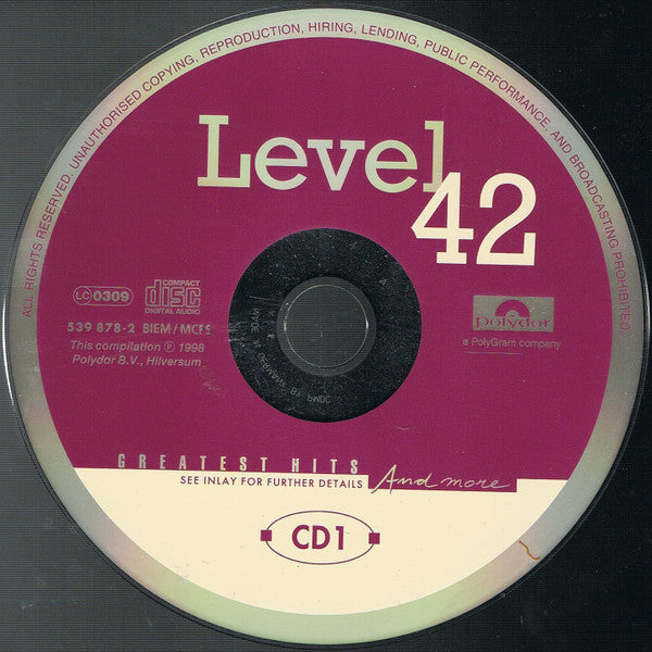 Level 42 : Greatest Hits And More (2xCD, Comp)