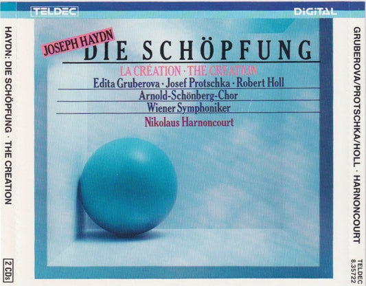 Joseph Haydn / Edita Gruberova • Josef Protschka • Robert Holl • Arnold Schoenberg Chor • Wiener Symphoniker • Nikolaus Harnoncourt : Die Schöpfung = La Création = The Creation (2xCD, Album)