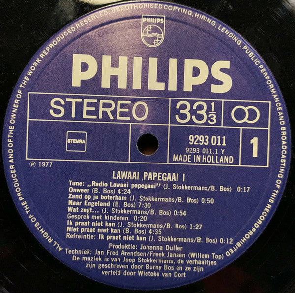 Lawaaipapegaai : Lawaaipapegaai 1 (LP, Album, Mono)