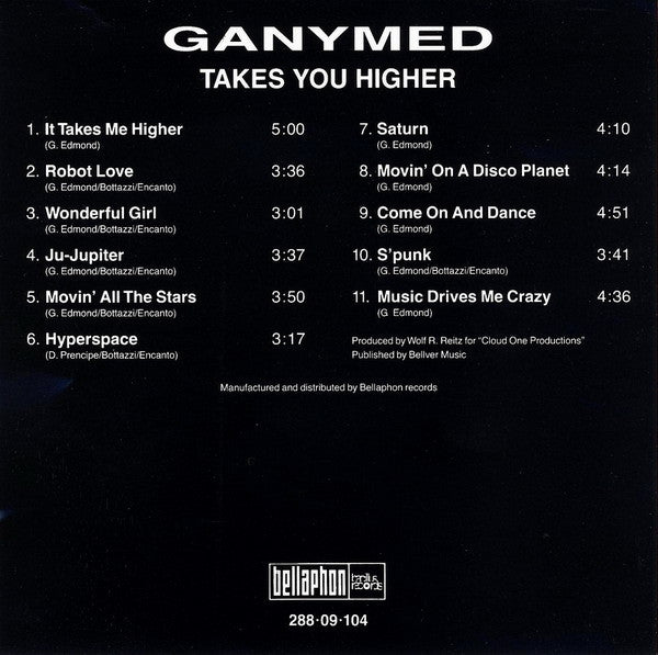 Ganymed : Takes You Higher (CD, Album, RE)