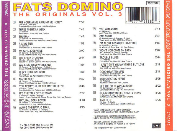 Fats Domino : The Originals Volume 3 (CD, Comp)