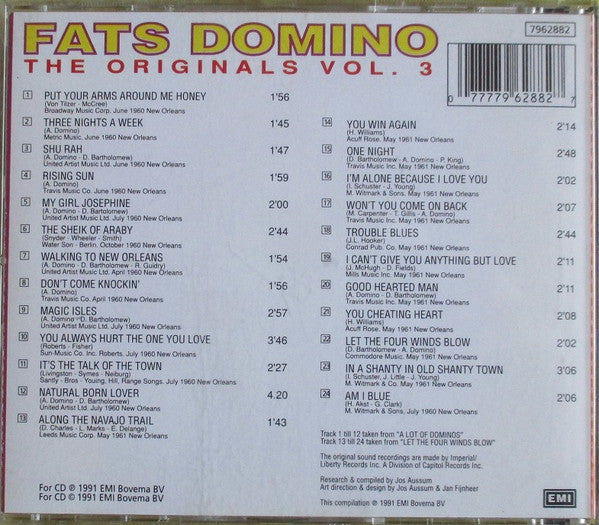 Fats Domino : The Originals Volume 3 (CD, Comp)