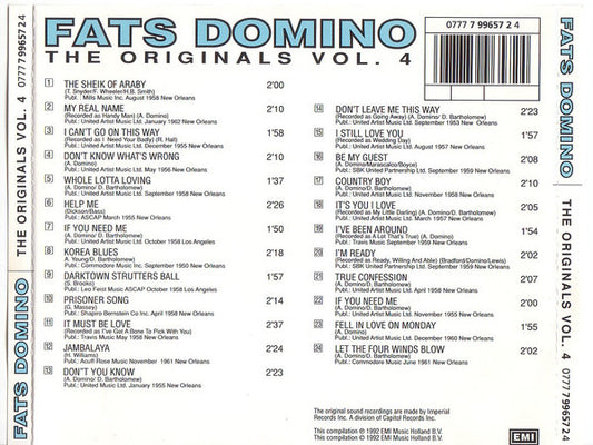 Fats Domino : The Originals Vol. 4 (CD, Comp)