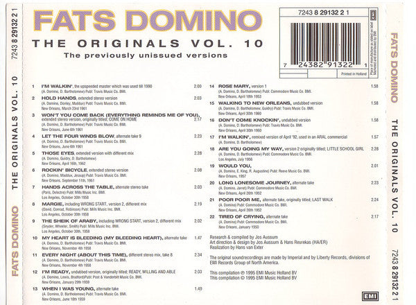Fats Domino : The Originals Vol. 10 (CD, Comp)