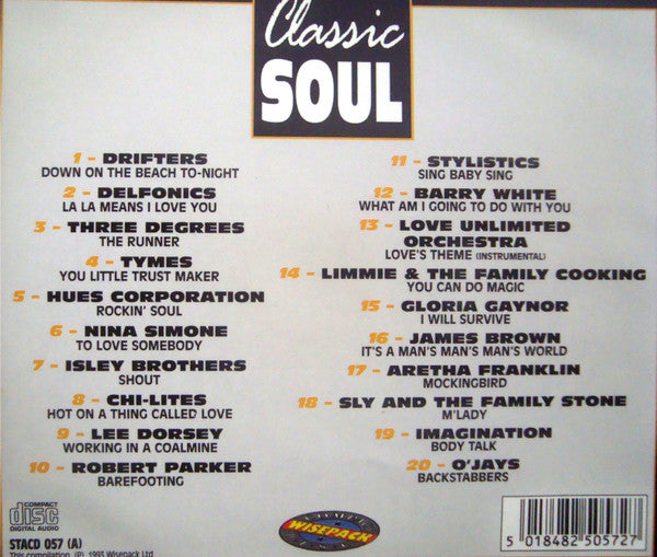 Various : Classic Soul (CD, Comp)