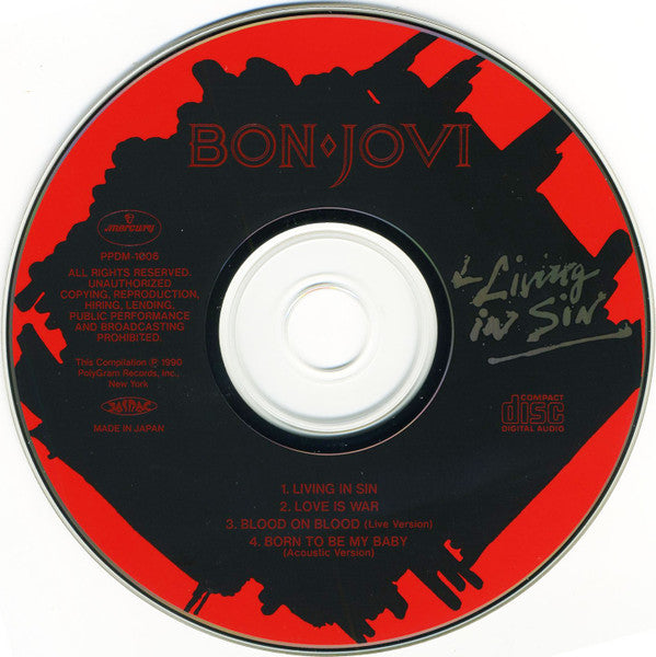Bon Jovi : Living In Sin (CD, Comp)