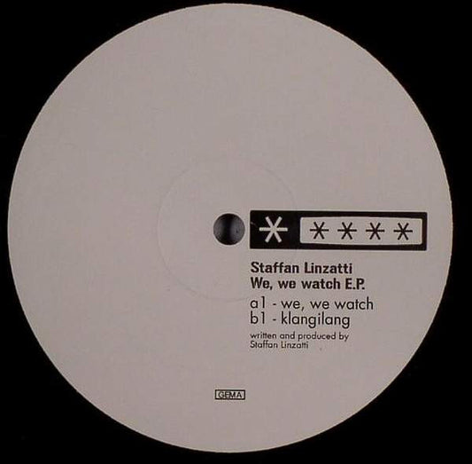 Staffan Linzatti : We, We Watch E.P. (12", EP)