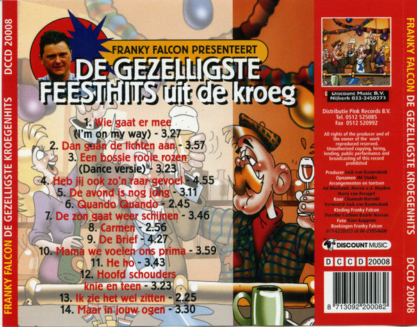 Franky Falcon : Franky Falcon Presenteert De Gezelligste Feesthits Uit De Kroeg (CD, Album)