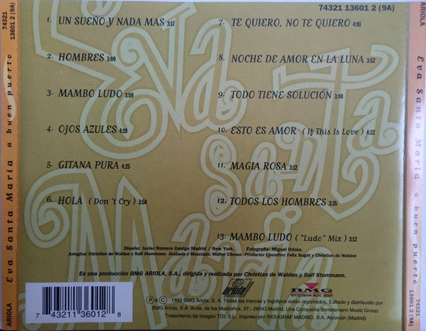 Eva Santamaría : A Buen Puerto (CD, Album)