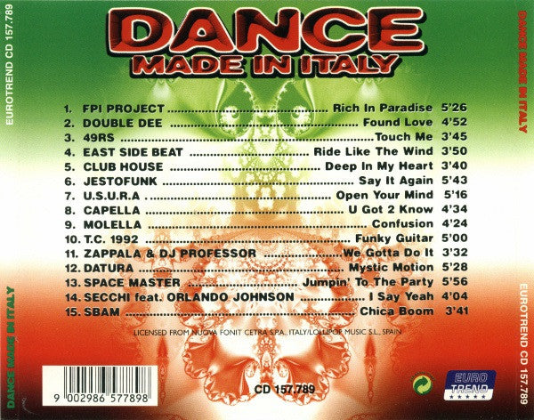 Various : Dance Made In Italy (CD, Comp)