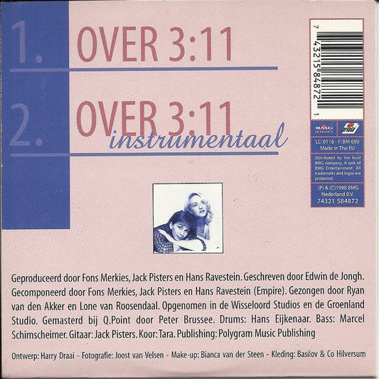 Ryan van den Akker & Lone van Roosendaal : Over (CD, Single)