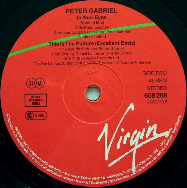 Peter Gabriel, Kate Bush : Don't Give Up (12", Maxi)