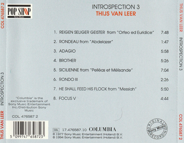 Thijs van Leer : Introspection 3 (CD, Album, RE)