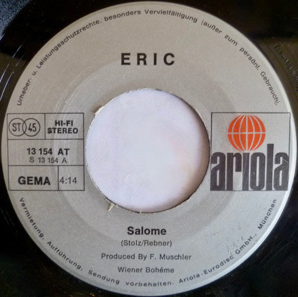 Eric Spitzer-Marlyn : Salome / Beautiful Garden (7", Single)