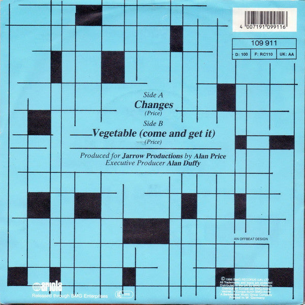 Alan Price : Changes (7", Single)