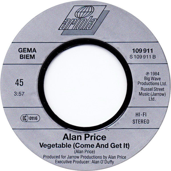 Alan Price : Changes (7", Single)