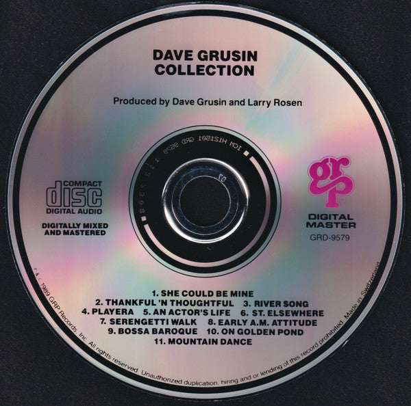 Dave Grusin : Collection (CD, Comp)