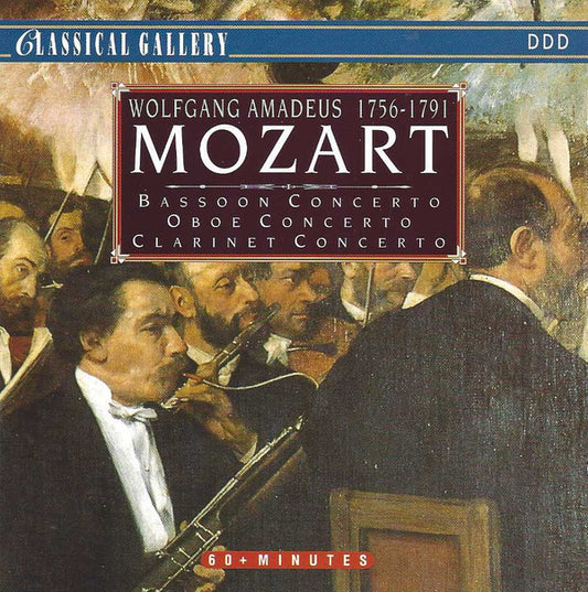 Wolfgang Amadeus Mozart : Bassoon Concerto / Oboe Concerto / Clarinet Concerto (CD, Comp)