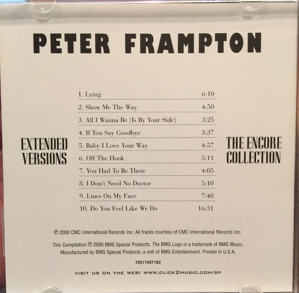 Peter Frampton : Extended Versions: The Encore Collection (CD, Comp)