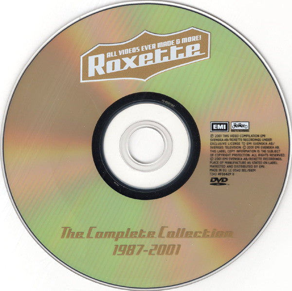 Roxette : All Videos Ever Made & More! (The Complete Collection 1987-2001) (DVD-V, Comp, PAL)