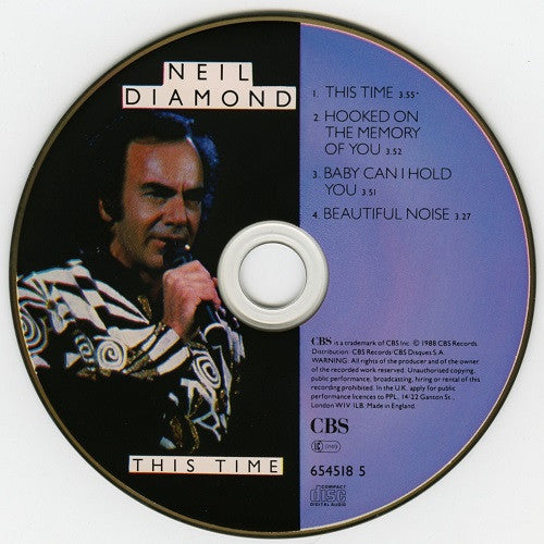 Neil Diamond : This Time (CD, Single, Ltd, Pic)