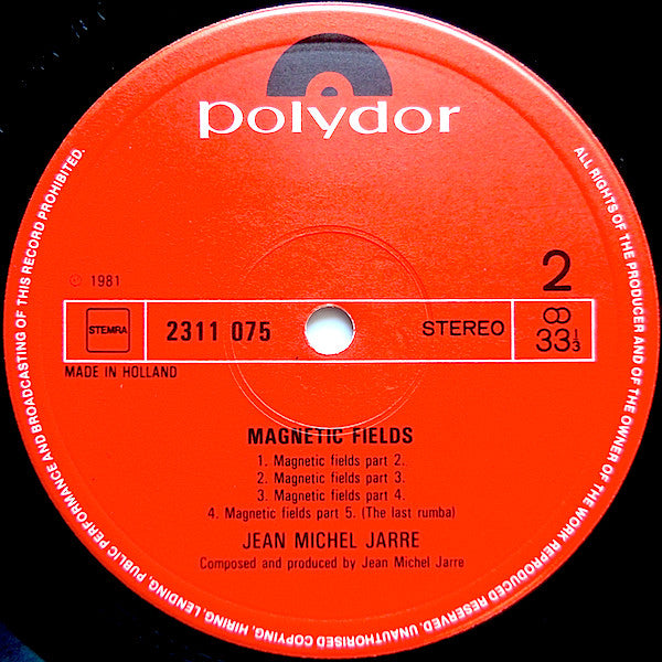 Jean-Michel Jarre : Magnetic Fields (LP, Album)