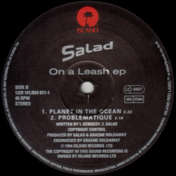 Salad : On A Leash EP (12", EP)