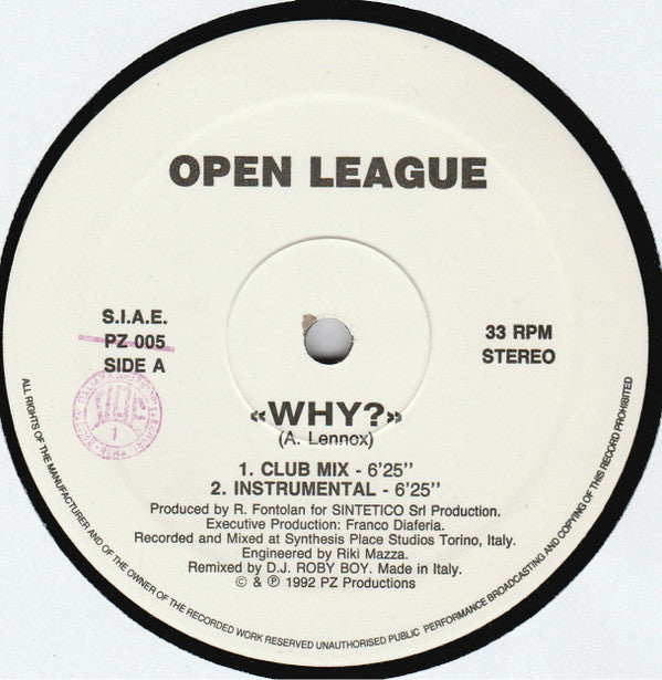 Open League : Why? (12")