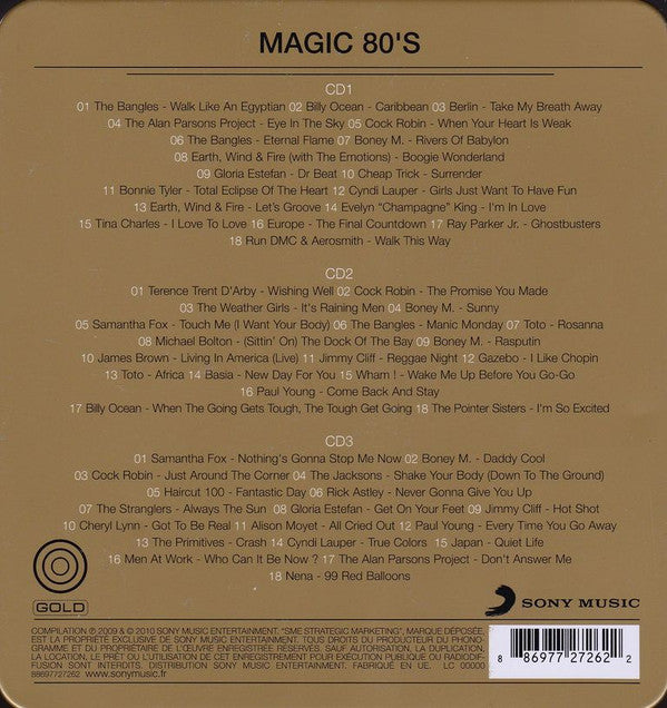 Various : Magic 80's - Variétés Internationales (Box, Met + 3xCD, Comp, RE)