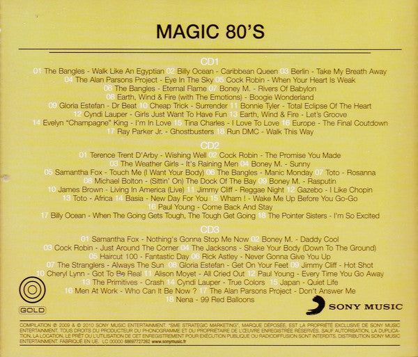 Various : Magic 80's - Variétés Internationales (Box, Met + 3xCD, Comp, RE)