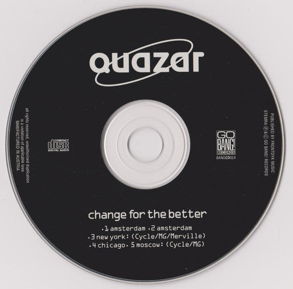 Quazar : Change For The Better (CD, Maxi)