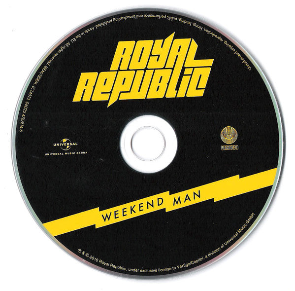 Royal Republic : Weekend Man (CD, Album)