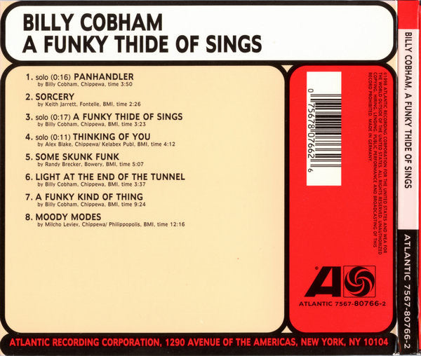 Billy Cobham : A Funky Thide Of Sings (CD, Album, RE)