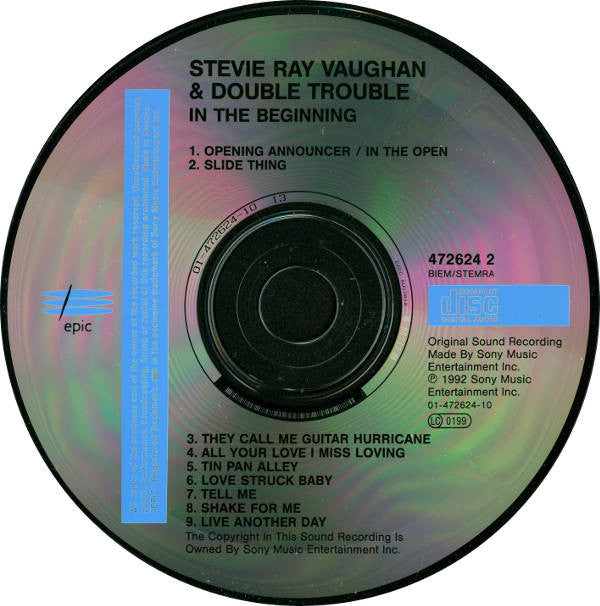 Stevie Ray Vaughan & Double Trouble : In The Beginning (CD, Album)