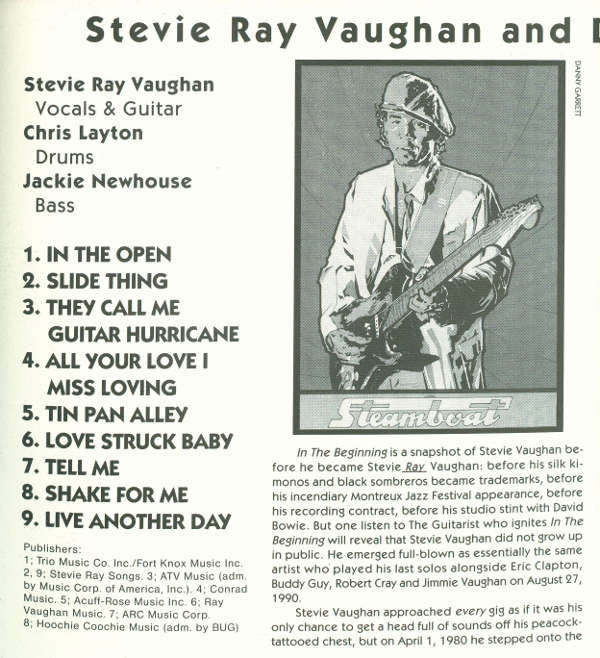 Stevie Ray Vaughan & Double Trouble : In The Beginning (CD, Album)