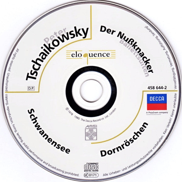 Pyotr Ilyich Tchaikovsky, Israel Philharmonic Orchestra · National Philharmonic Orchestra, Zubin Mehta · Richard Bonynge : Schwanensee / Dornröschen / Der Nußknacker (Ballettsuiten) (CD, Comp, Multichannel, AMS)