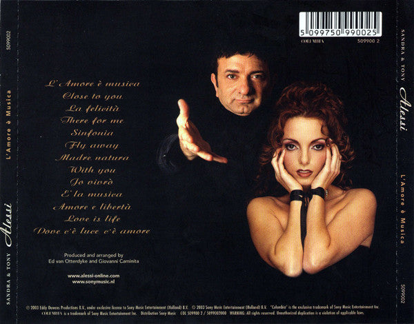 Sandra Alessi & Tony Alessi : L'Amore E Musica (CD, Album, Sli)