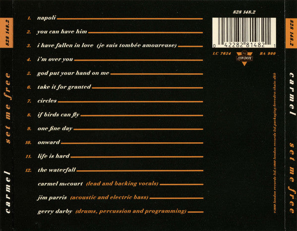 Carmel (2) : Set Me Free (CD, Album)