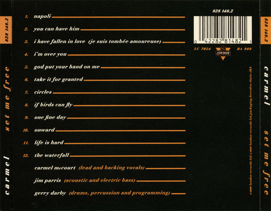 Carmel (2) : Set Me Free (CD, Album)