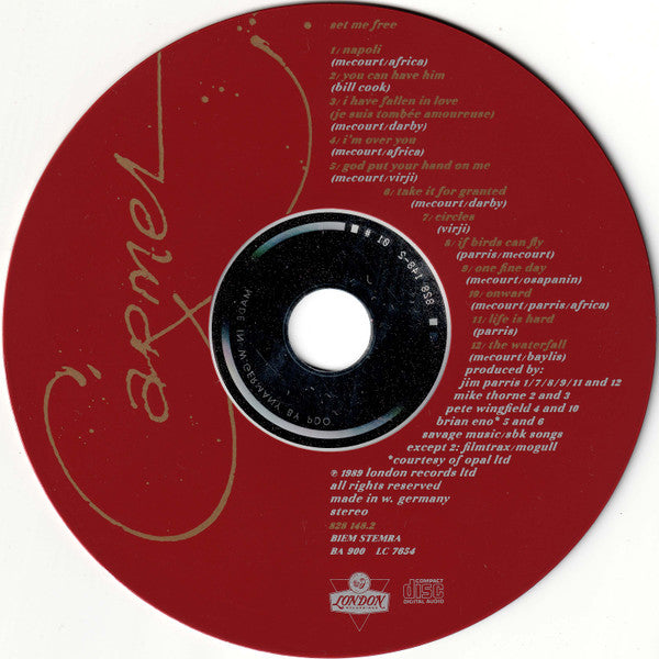 Carmel (2) : Set Me Free (CD, Album)