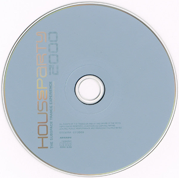 Various : Houseparty 2000 (The Subspace Trance Experience) (CD, Comp, Mixed)
