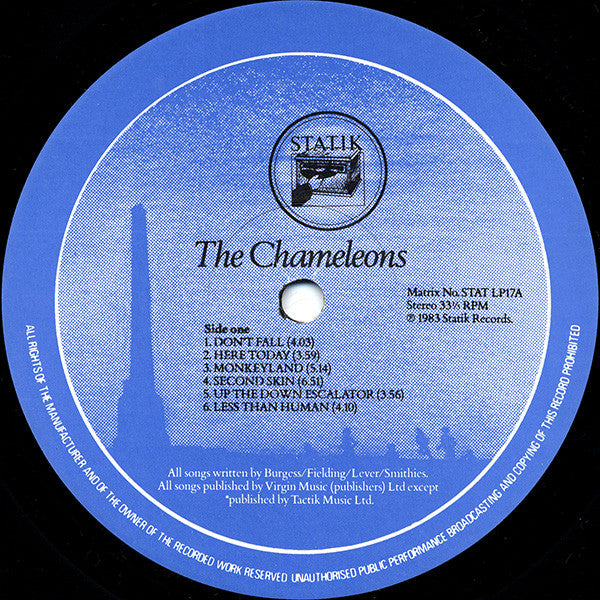 The Chameleons : Script Of The Bridge (LP, Album, Tex)