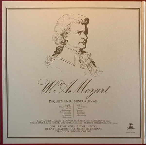 Wolfgang Amadeus Mozart, Michel Corboz : Requiem (LP, Album, Gat)
