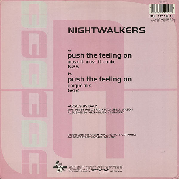 Nightwalkers : Push The Feeling On (Move It, Move It Remix) (12")