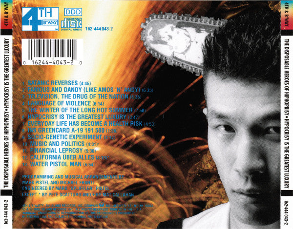 The Disposable Heroes Of Hiphoprisy : Hypocrisy Is The Greatest Luxury (CD, Album, SRC)