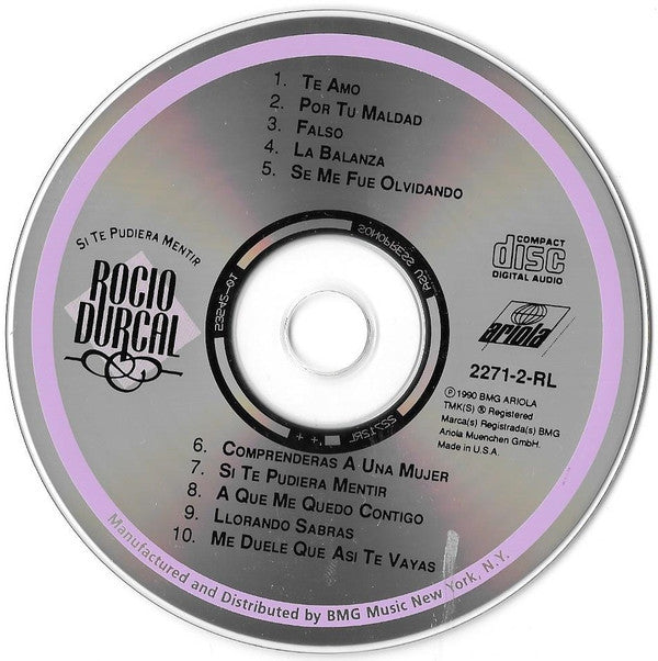 Rocío Dúrcal : Si Te Pudiera Mentir (CD, Album)