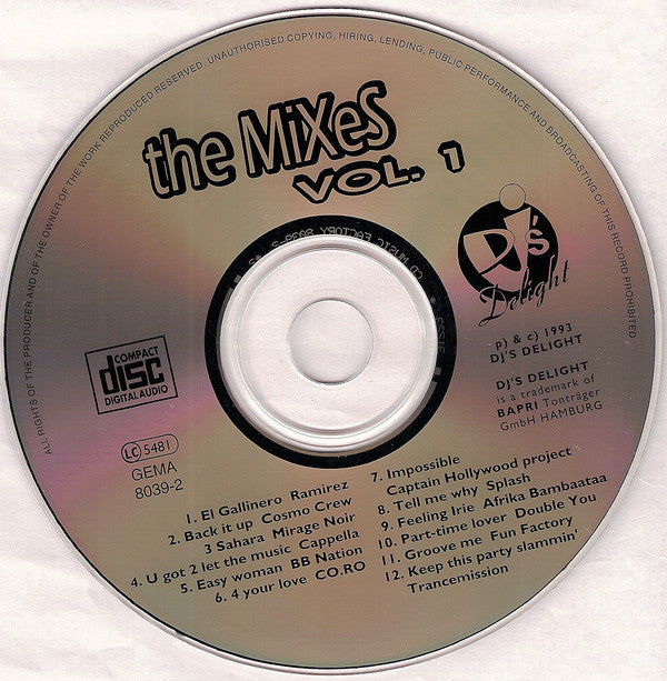 Various : The Mixes Vol. 1 (CD, Comp)